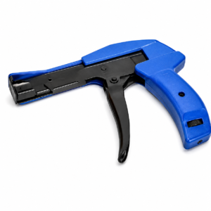 POWER CONNECT PCLS-600A Tie Gun Fastening Cable Tie Tool, Die-Cast Steel Flush Cut Zip Tie Gun with Steel Handle (for Nylon Cable Tie) Blue (Set of 1)