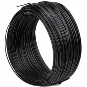 300 Feet Metallic Twist Cable roll For Cable ties Garden Ties Reusable Fastening, Black