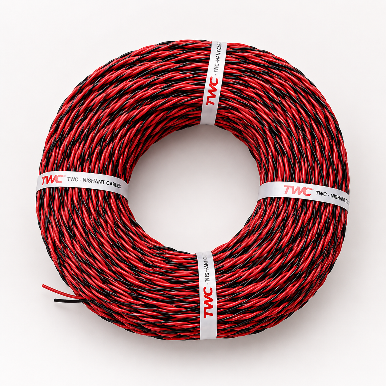 TWC Assorted-F01 14/76-90 METER Lite Core Electrical Wire | Insulated PVC Copper Wire | Cable for Domestic & Industrial Connection Purpose | Flame Resistant