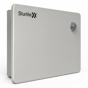 Sturlite Ovix Double Door MCB Distribution Board | 4 Way SPN (Single Pole and Neutral) | Metal Body with Premium Finish & Concealed Hinges | Cable Kit Included - (Pack of 1)