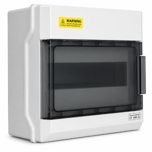 Power MCB Distribution Box – IP65 Waterproof Outdoor Electrical Enclosure with Transparent Cover for MCB, RCCB, Isolator – Electrical Panel Box for Home & Industrial Use (12 Way MCB Box)