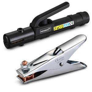 KEEAN ARC Welding Euro Style Electrode Holder + Heavy Duty Earthing Clamp, Combo, 400 AMP, Without cable wire