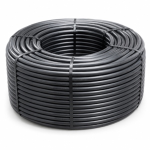 GreenTech 20mm Online Drip Irrigation Pipe 300 Meter Roll | HDPE UV Resistant Lateral Tube for Agriculture Farming Garden Watering System | Heavy Duty Black Pipe Without Holes