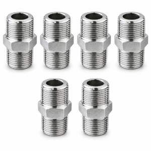 JAGGER JAG426 Stainless Steel Hex Nipple 1/2 Inch | Male Thread Pipe Fitting | Rust-Proof Heavy Duty Connector for Plumbing, Water & Industrial Use (6)
