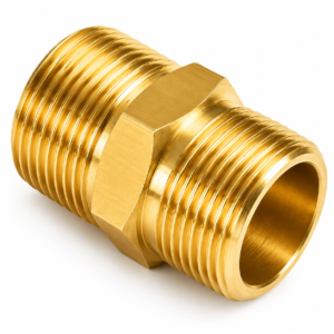 JPT Heavy Duty M22-15mm Metric Male Thread Fitting | Solid Brass Build | Withstand 5000 PSI Pressure | Pressure Washer Hose Extension Coupler